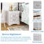 Table de chevet noire Louis Philippe III-332274471