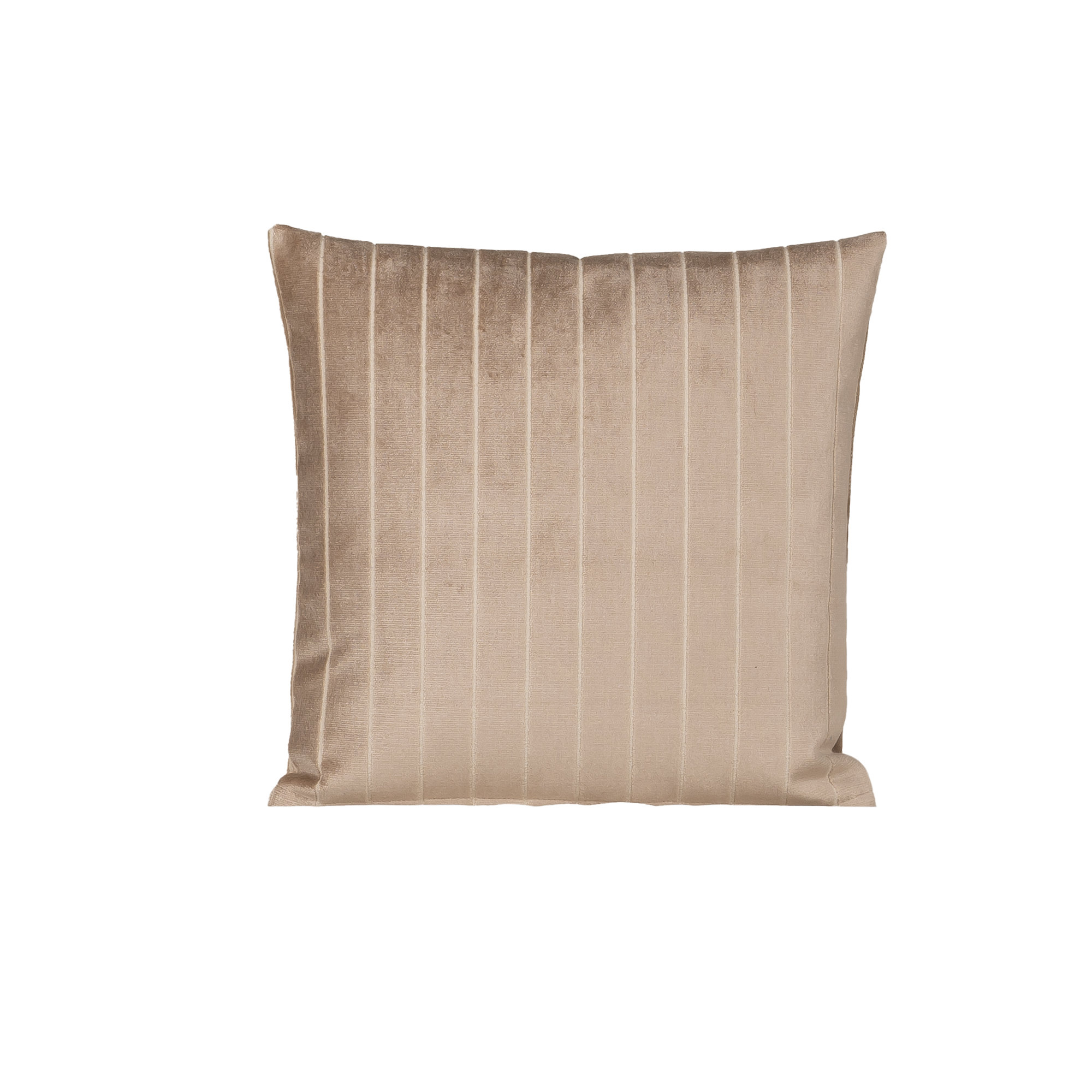 Maxton Striped Throw Pillow, Square 26", Beige, Feather