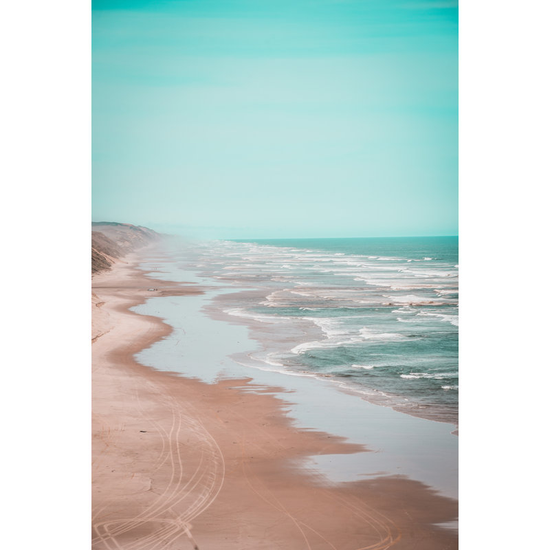 Milles de plage bleue - vertical, sable, H 36 po x l 24 po x P 1,5 po