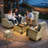 Tommy Outdoor Wicker 4 Person Seating Group With Cushions-1535172261