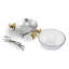 Butterfly Ginkgo Glass Nut Bowl with Spoon