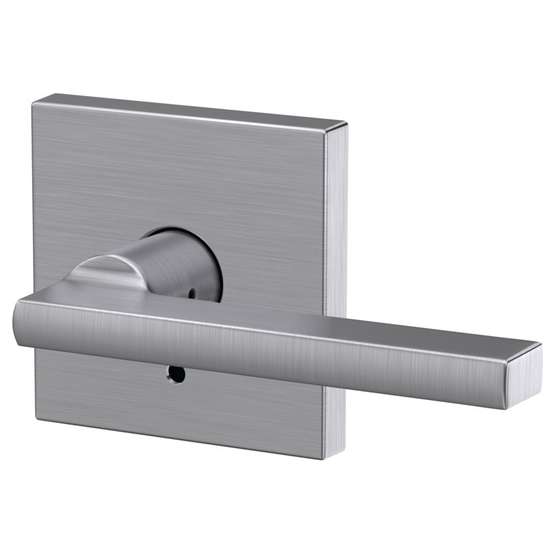 Custom Latitude Non-Turning Lever with Collins Trim, Satin Chrome