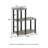 3-Tier 19.88" L-Shaped Corner Shelf, Open Shelves for Display and Storage-744490919