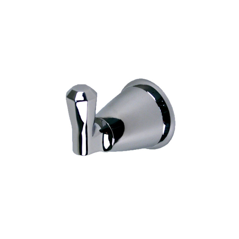 Porte-peignoir mural Z Chrome, Chrome poli