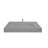 Pyramid 48" Wall Mounted Rectangular Solid Surface Bathroom Sink in Matte Finish, Gray, With Faucet Hole-362957916-339242684