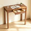 Bureau d'ordinateur de 80 cm avec tiroir de rangement, table de travail compacte et moderne pour bureau à domicile