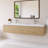 72'' Wall Mounted Single Bathroom Vanity With Glossy White Solid Surface Basin-1133831975