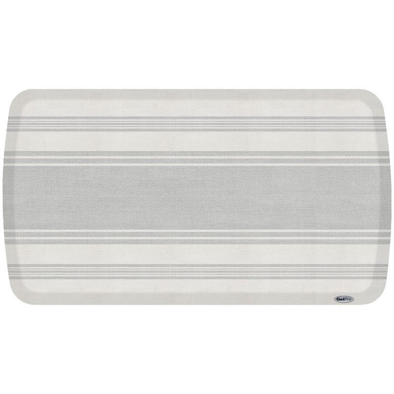 GelPro Elite French Bistro Stripe Collection Striped Water Resistant Anti-Fatigue Non-Skid Kitchen Mat, Rectangle 1'8" x 3'