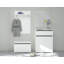 Torino Particle Board Rectangle Accent Cabinet