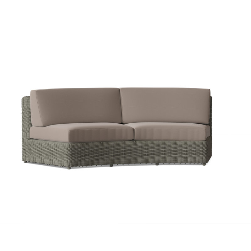Sag Harbor Outdoor 2 - Seat Loveseat, Canvas Navy Sunbrella® Canvas, Sag Harbor Driftwood