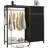 6-Drawer Storage Dresser with LED Lights, Hanging Rack & Charging Station-1228887846