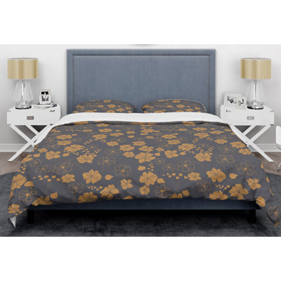 Ensemble de housse de couette rétro handdrawn pops ii mid-century