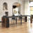 Modern Multifunctional Extendable Dining Table with Outlet-1993996514