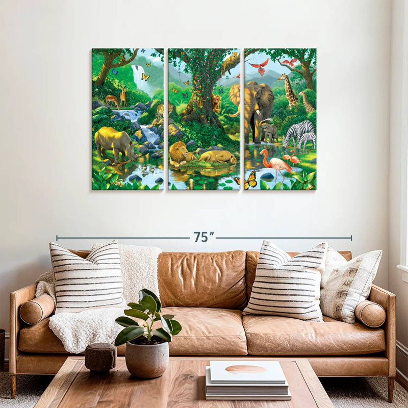 Brampt Jungle Harmony, 36" H x 57" W