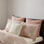Ensemble d'édredon en coton jacquard Blush King / Cal King