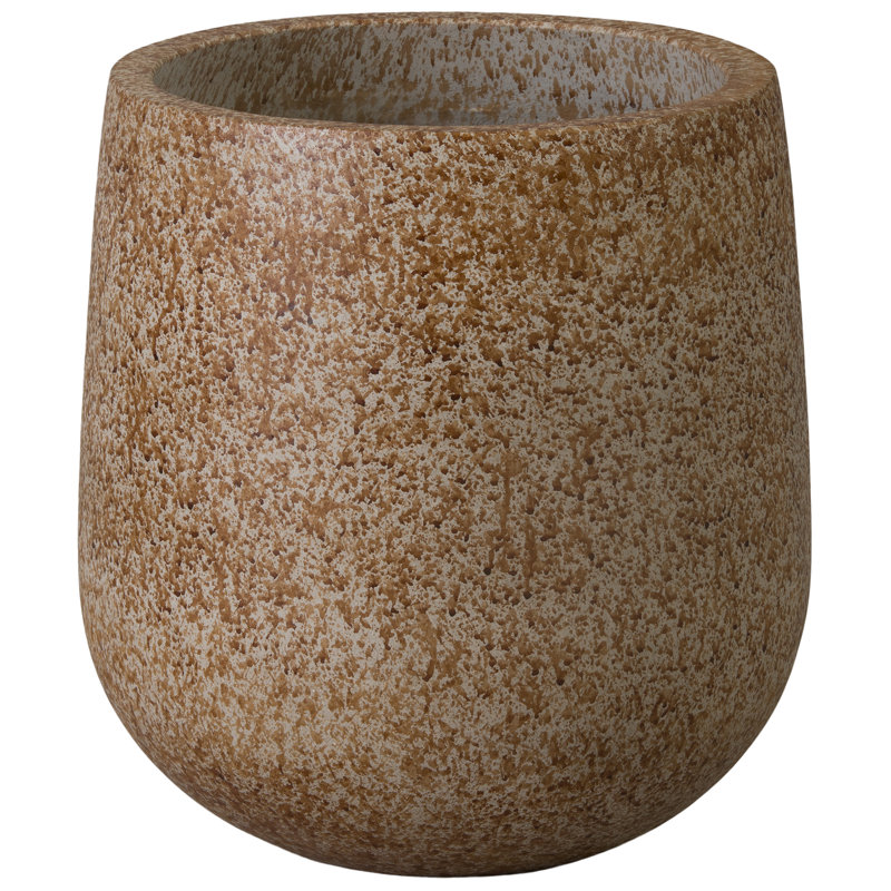 Opus Terrazzo Moss Terrazzo Round Planter, 17" H x 15" W x 15" D