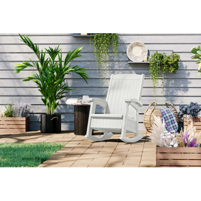 Suncast Outdoor Rocking Chair with Storage by Suncast