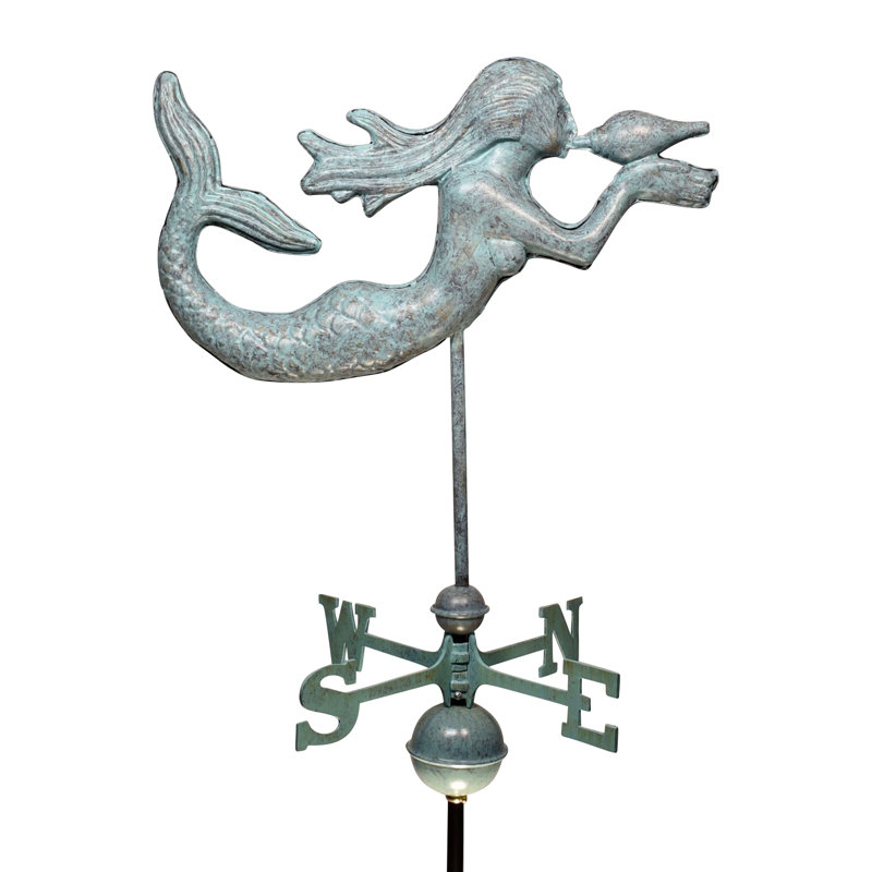 Girouette sirène, Vert-de-gris