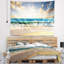 Tapisserie paysage marin et ciel bleu nuageux-28507785