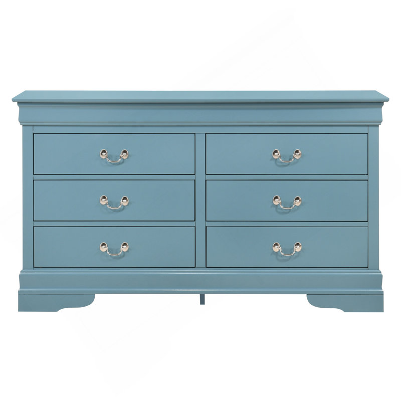 Charmante commode traditionnelle sarcelle