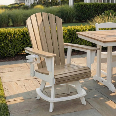 Chaise pivotante Featherstone Adirondack, blanc