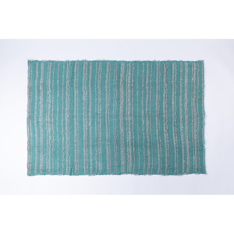 Alcal Knitted Throw Blanket, Teal