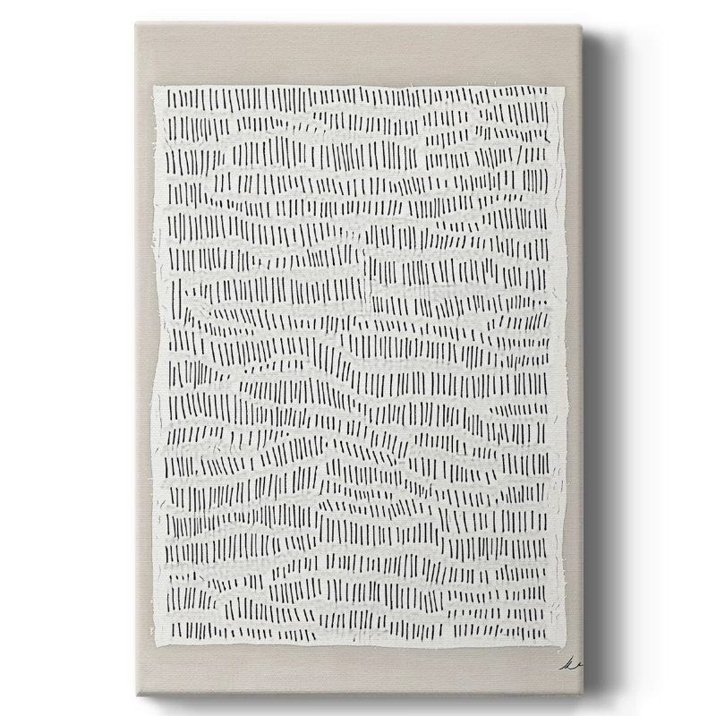 Toile tendue avec châssis abstrait CCXLIV, H 18 po x l 12 po