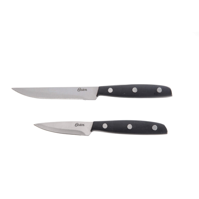Oster Riggins 14 Piece Cutlery Set with Black Wood Block