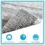 Tapis de bain réversible en coton absorbant Spa Comfort gris
