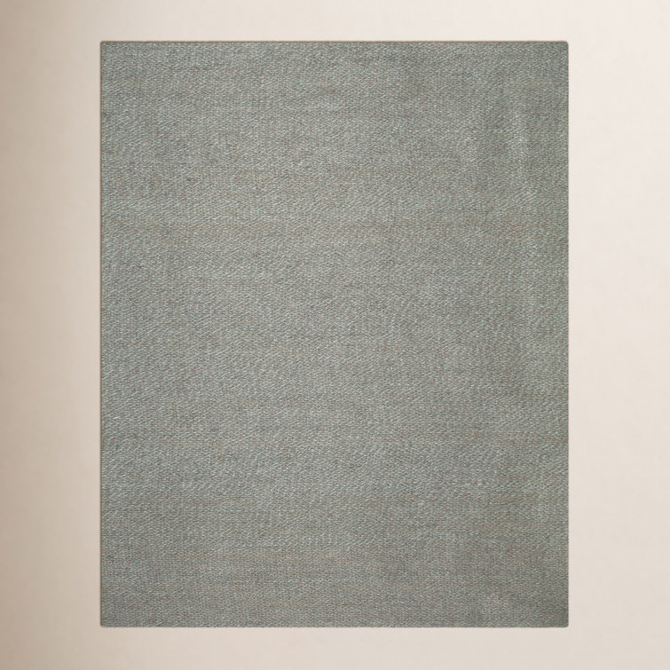Auckland Chevron Handmade Flatweave Teal Area Rug