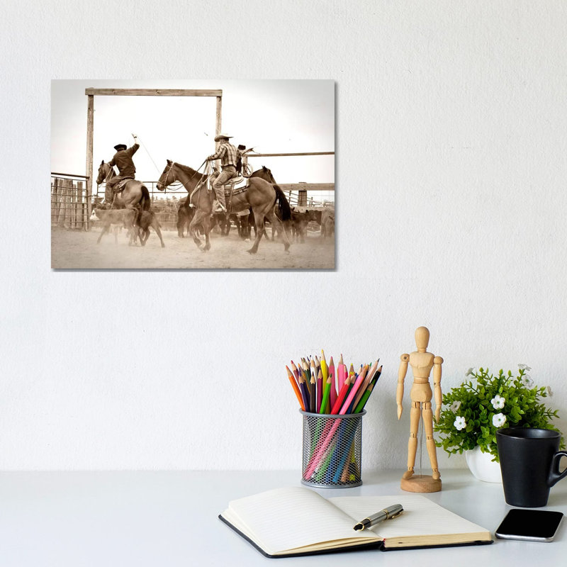 Red Top Ranch 1 Piece Wrapped Canvas Wall Art, 20.32 cm H x 30.48 cm W