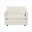 Canapé modulaire moderne 3 pièces pour salon | Blanc neige | Chenille
