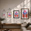 Stylized Folk Flower Scandinavian - Print-2151305-2151311