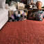 Tapis terre cuite tissé à la main Waville-469978548