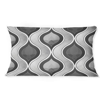 Coussin lombaire gris Mid-Century