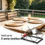 Support à vin de table hexagonal pour 5 bouteilles, support de bouteilles de vin de comptoir autoportant pour la cuisine, le bar ou l'armoire, fabrication en fer durable avec conception peu encombrante
