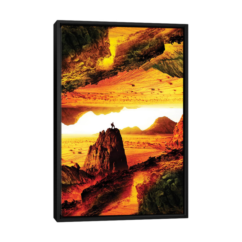 « lave isolation », reproduction d’impression sur toile tendue, H 26 po x l 18 po x P 1,5 po, Toile avec cadre noir