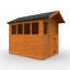 6 ft. W x 8 ft. D Solid Wood Shiplap Apex Garden Shed