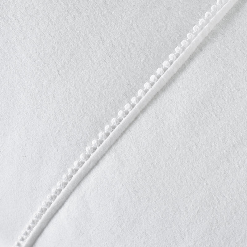 Brushed Pom Pom Cotton Duvet Cover Set, King