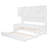 Twin Size Wooden Daybed with Trundle, Storage Cabinet and Shelf, All-in-One Storage Daybed Frame for Bedroom, White-129030499-129030500
