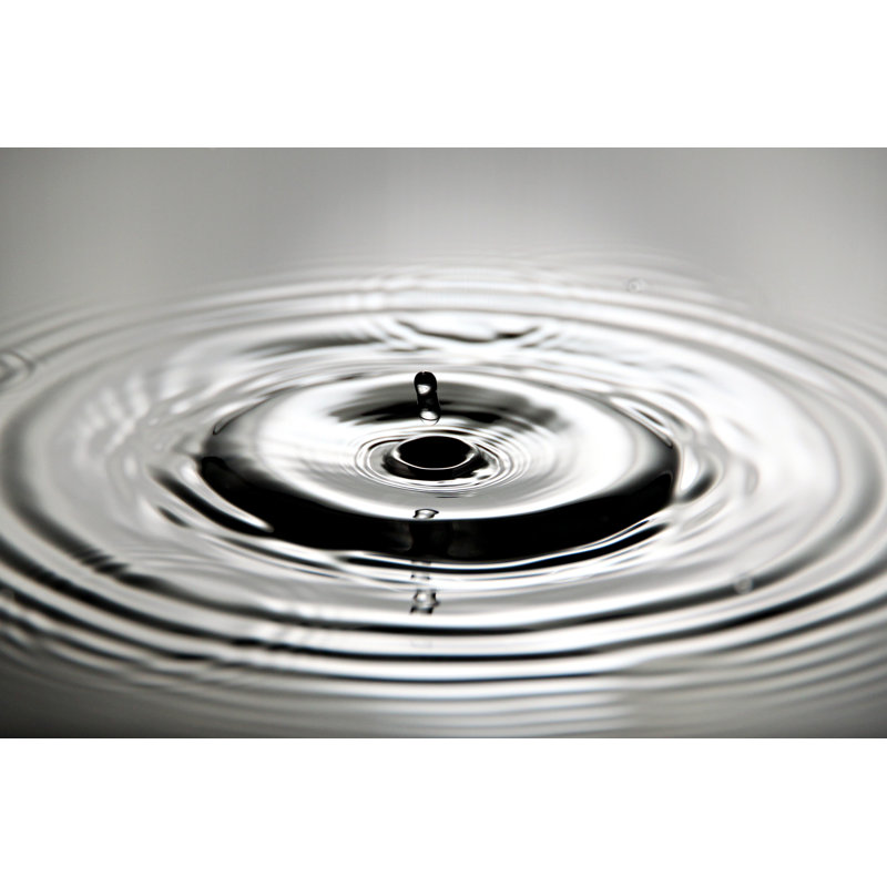 «Detavious Water Drops» sur toile, H 12 po x l 18 po