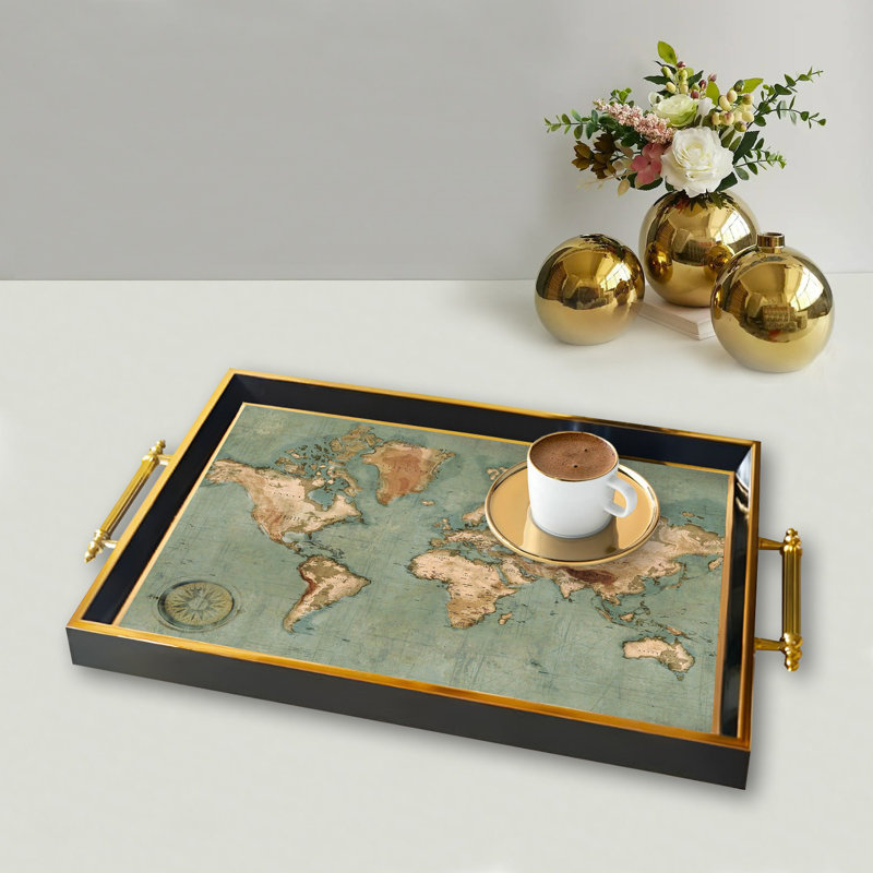 Elegant Glass Tray, 19.7 x 11.4 x 1.4 inches | 100% Durable Glass Construction | Easy to Clean with Damp Cloth | Ideal for Serving, Decorative Display, and Organizing | Stylish Addition to Home Décor