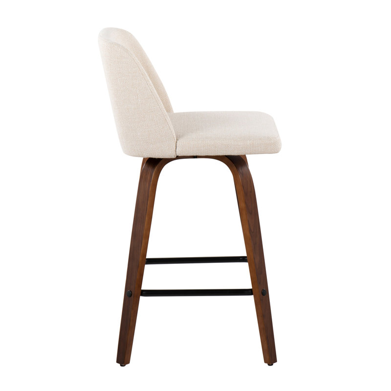 Tabouret de comptoir contemporain, Blanc