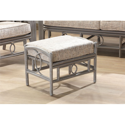 64cm Wide Solid Colour Footstool Ottoman