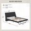 Structure de lit en cuir Pu-137046420-137046422