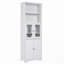 Grande armoire de rangement blanche avec tablettes