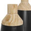 Ensemble de vases noirs en jacquari