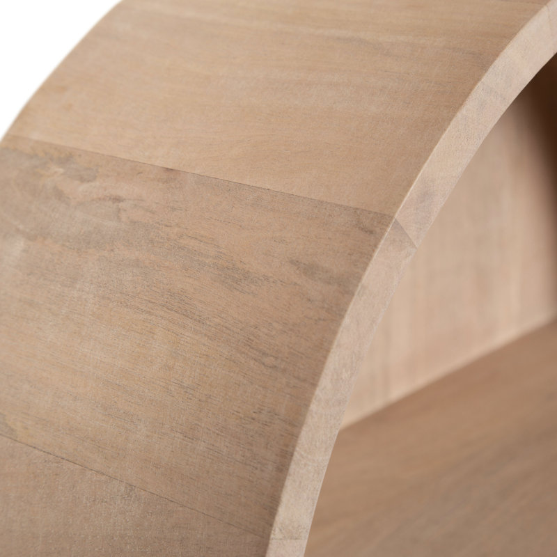 Wood Arched Wall Storage Shelf