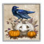 «Raven and Jack-o-Lantern On Wood» par Paul Brent, reproduction