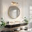 Hampson Dimmable 21.7'' W Gold Cracked Glass Bathroom Vanity Light ETL Certified-1641660282